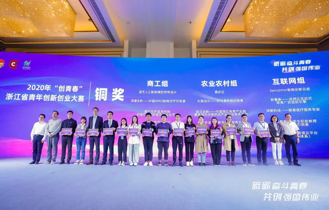 喜报！我院斩获2020年“创青春”浙江省青年创新创业大...